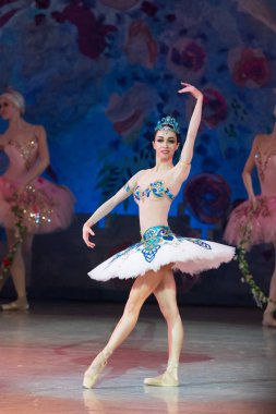 Bale dansçısı Katerina Kukhar sırasında Corsar bale