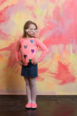 Küçük kız moda yaz gözlük.