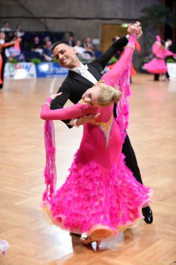 Bir Tanımlanamayan dans iki Grand Slam S sırasında bir dans poz sonra