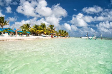 Yaz tatili, kavram seyahat. Costa Maya, Meksika