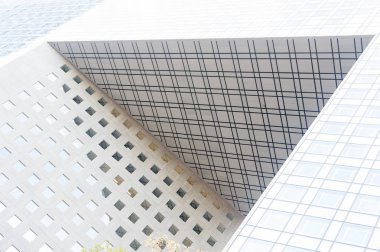 Mimarisini grande arche de la defense, Paris, Fransa