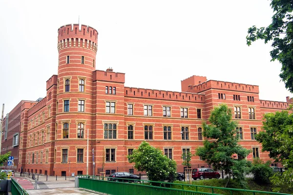 Haus mit Rundturm in Breslau, Polen — Stockfoto