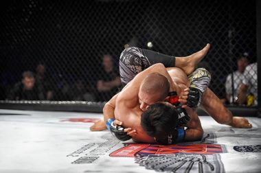 Şu yüzüğe MMA fighters mücadele