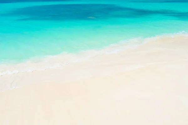 Strand Mit Weißem Sand Klares Blaues Wasser Antigua Strand Sand — Stockfoto