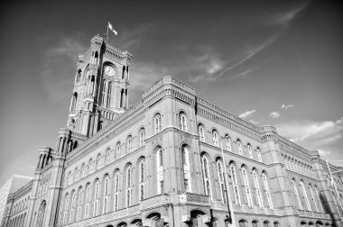 Açık panoramik Berlin kırmızı Belediye Binası