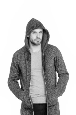 Sakal ve şık saç adam.