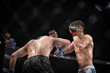 Şu yüzüğe MMA fighters mücadele