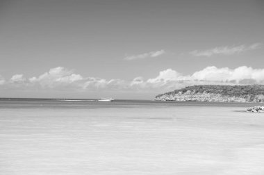 Karayip Denizi üzerinde güzel deniz manzarası