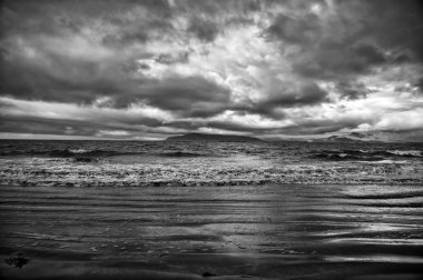 Deniz ya da okyanus su dalgaları Reykjavik, İzlanda