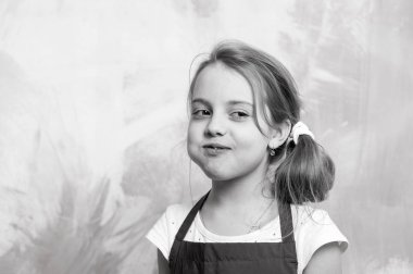 Şef çocuk mutlu yüz.