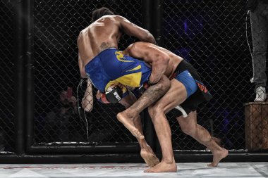 Şu yüzüğe MMA fighters mücadele