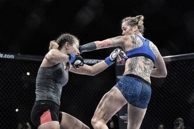 Şu yüzüğe MMA fighters mücadele