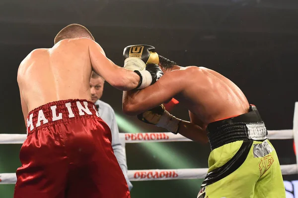 Kyiv Ucrânia Setembro 2017 Show Boxe Sparta Incluiu Seis Lutas — Fotografia de Stock