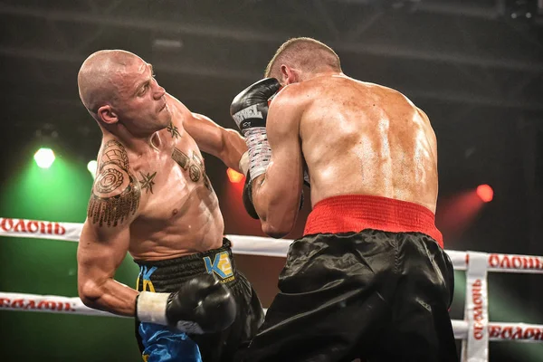 Kiev Ucrania Septiembre 2017 Espectáculo Boxeo Esparta Incluyó Seis Peleas —  Fotos de Stock