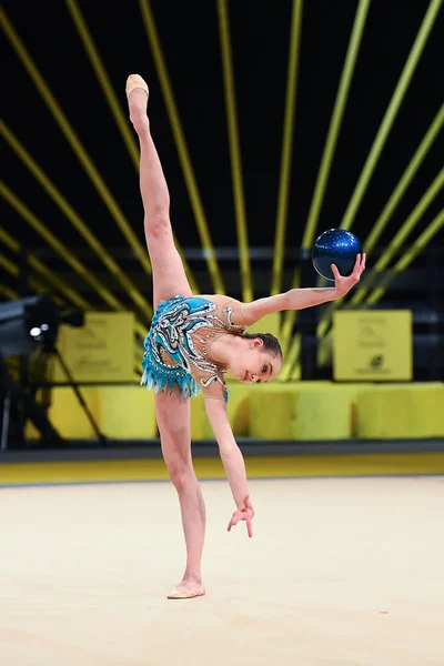 Κίεβο Ουκρανία Μαρτίου 2017 Gymnast Εκτελεί Ρυθμικής Γυμναστικής Διαγωνισμό Deriugina — Φωτογραφία Αρχείου