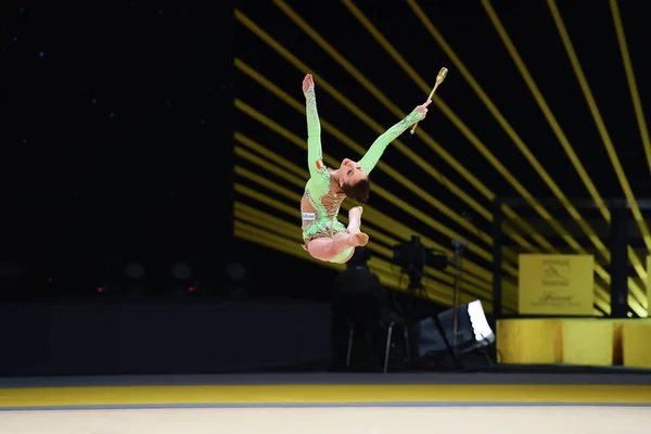 Κίεβο Ουκρανία Μαρτίου 2017 Gymnast Εκτελεί Ρυθμικής Γυμναστικής Διαγωνισμό Deriugina — Φωτογραφία Αρχείου