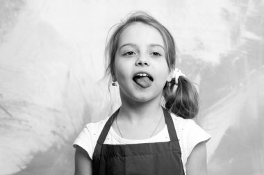 Şef çocuk mutlu yüz.