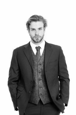 İşadamı veya siyah ceketli ceo.