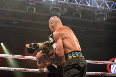 boksörler Ismael Garcia ve Denys Berinchyk içinde belgili tanımlık çalmak