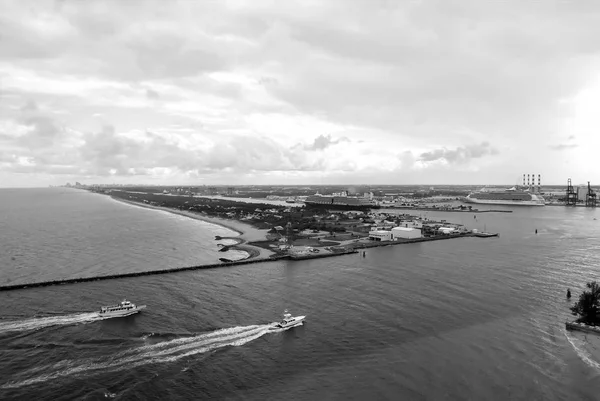 Paysage avec bateaux et mer à Fort Lauderdale, États-Unis — Photo