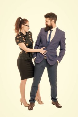 Patronla flört etmek. Erkek ve kadın iş arkadaşları. Ofis flört. Kariyer şirketi. Ofis çifti. Flört ve baştan çıkarma. Seksi Sekreter ve yönetici sarılma. Rüya iş kavramı. Ofis iş ilişkisi
