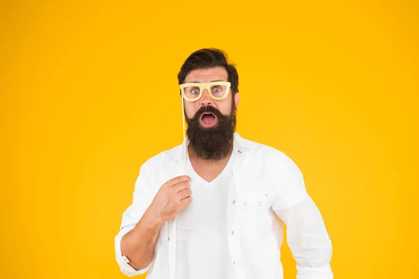 Is that really true. Smart nerd eyeglasses. Last minute costume party ideas. how nerds have fun. barbershop. bearded man party glasses. Party accessory. Good mood. ready for holiday celebration