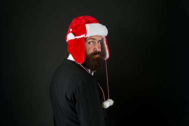 Ben çok kötü bir Noel Baba 'yım. Zalim Noel Baba 'nın karanlık arka planı. Acımasız adam Noel 'i ve yeni yılı kutluyor. Vahşi parti görünüşlü bir iş adamı. Acımasız ve sakallı.