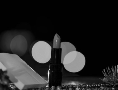 tatil xmas ruj bokeh ışık, kopyalama alanı