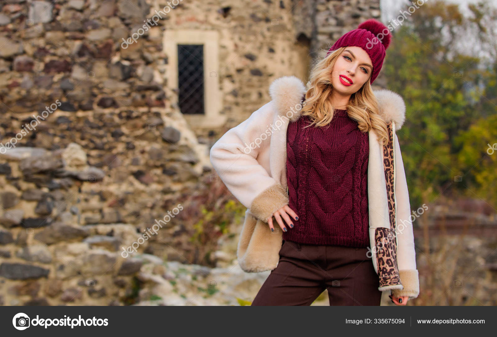 Stay Warm and Fashionable. Women Wear Furry Coats. Winter Clothes