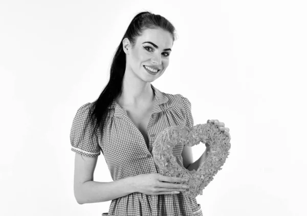 Coquetear, presente, estilo, día de San Valentín, concepto de día de la mujer . — Foto de Stock