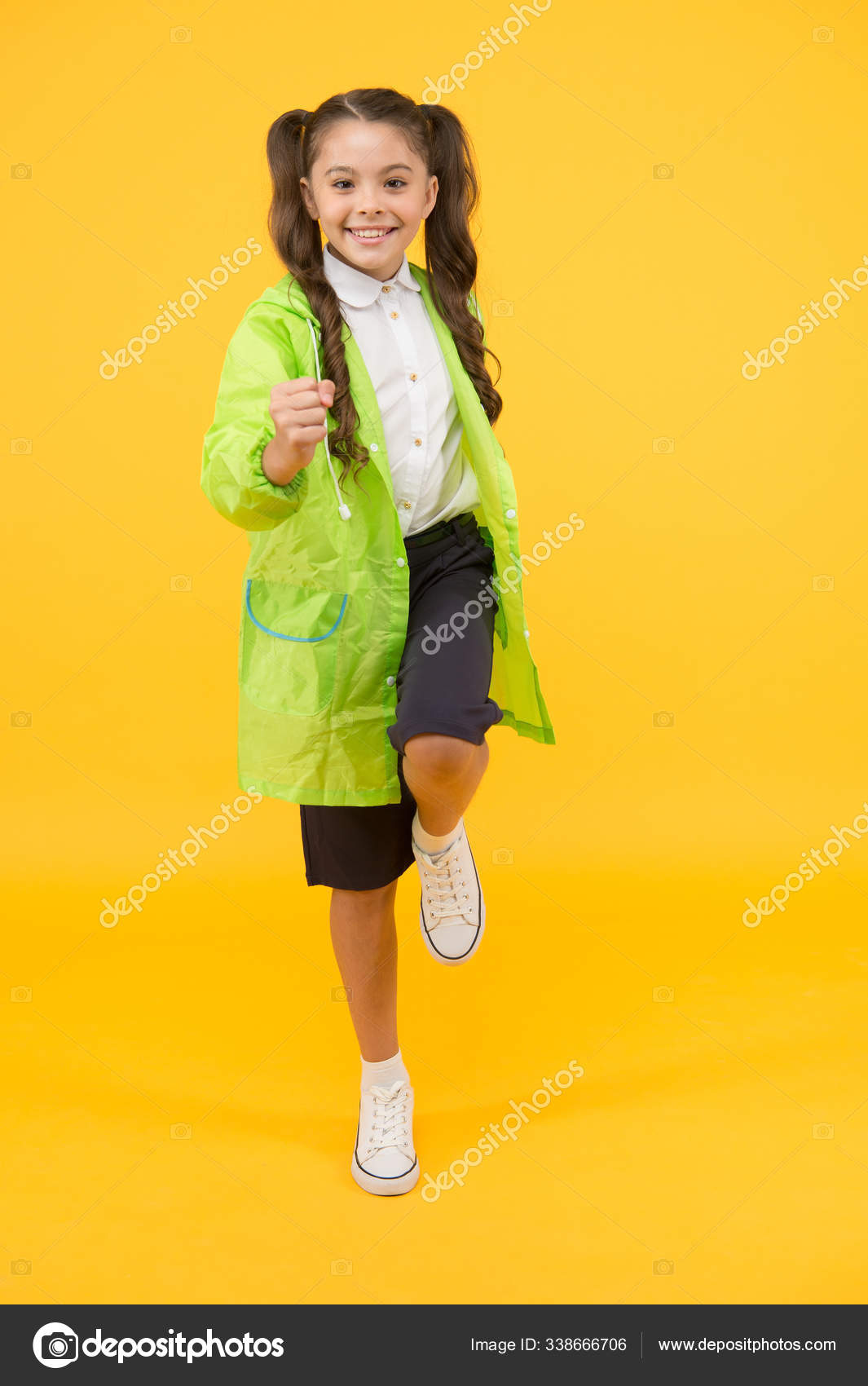 Autumn Youth Girls Rain Coat - Stylish & Waterproof Outerwear