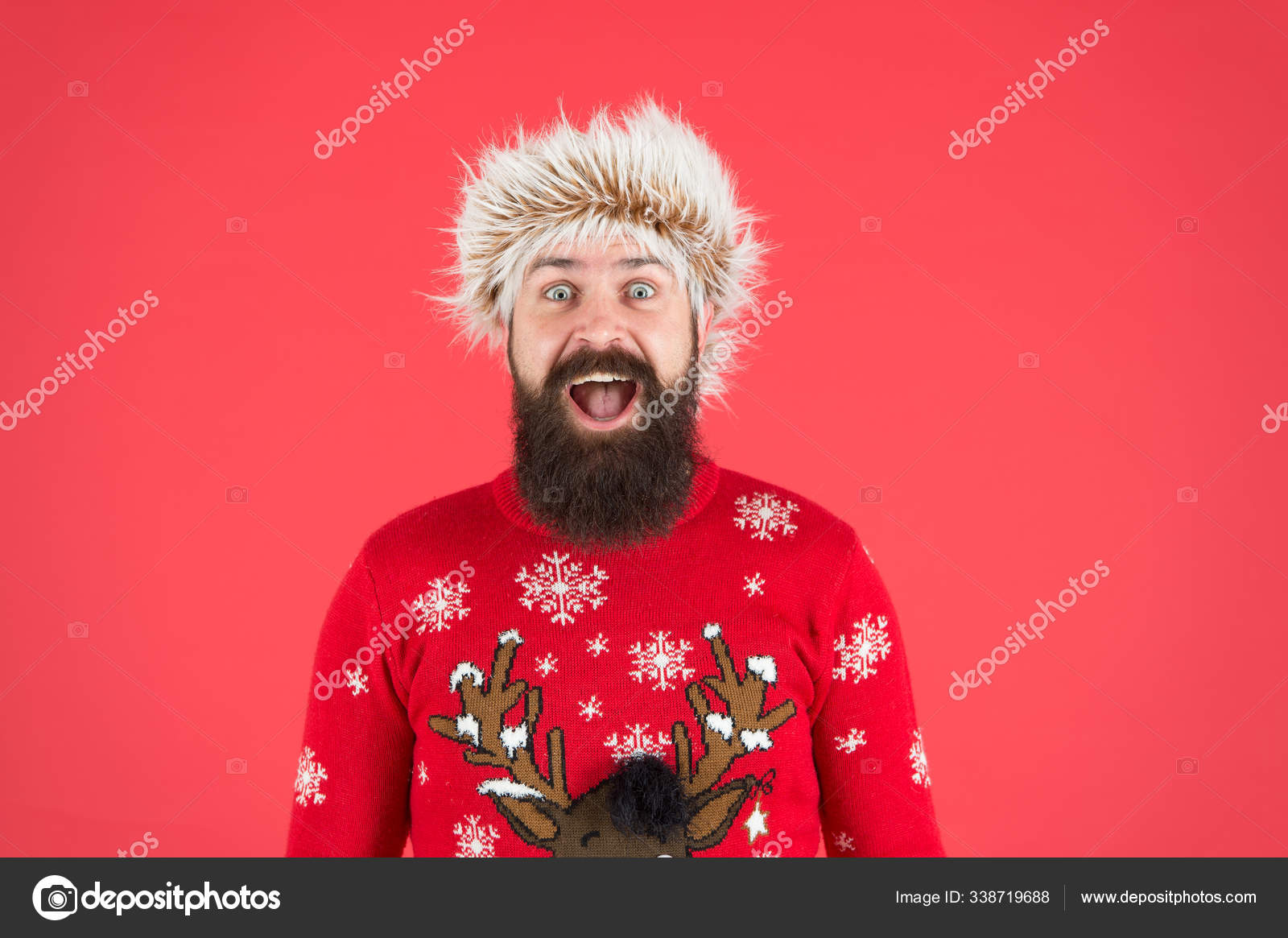 Winter holiday cold weather fashion for happy