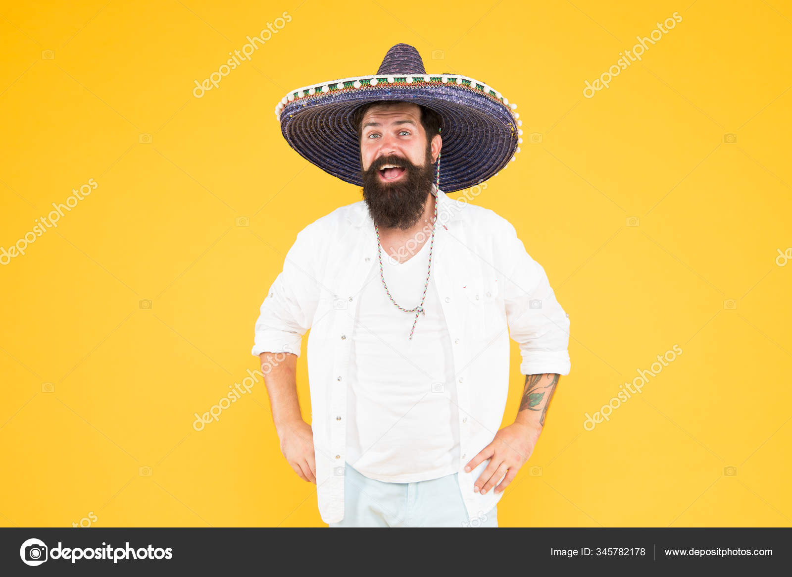 Sombrero De Paja Mexicano Fiesta Mexicana