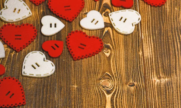 Fondo decorativo corazón. Símbolo de amor San Valentín. Anuncio de San Valentín. Textura corazones cerca. Los atributos tradicionales del día de San Valentín. Un fondo precioso. Celebración de San Valentín — Foto de Stock