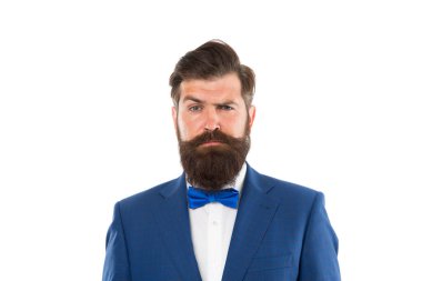 Kısa ve öz olma gücü. Şirket kültürü. Başarılı bir iş adamı yöneticisi. İş adamı konsepti. Resmi takım elbiseli, kendine güvenen, yakışıklı, sakallı bir iş adamı. İş stratejisi. Düşüncenin basitliği