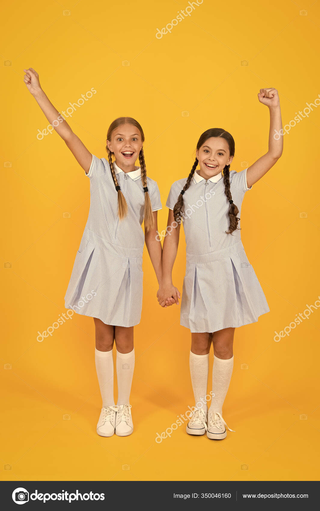 Beautiful schoolgirls. Back to school concept. Hairdresser salon. Cute schoolgirls. Girls with braided hair style. Cheerful schoolgirls yellow background. Little girls playing with cute braids Stock Photo by ©stetsik 350046160 Beautiful schoolgirls. Back to school concept. Hairdresser salon. Cute schoolgirls. Girls with braided hair style. Cheerful schoolgirls yellow background. Little girls playing with cute braids Stock Photo by ©stetsik 350046160