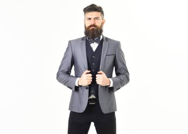 Kendine güven, kendine güven, tarz ve erkek moda kavramı.