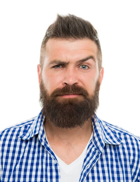 Mature hipster with beard. trendsetter hipster with mustache isolated on white. mustachioed and bearded male. after hairdresser salon. barbershop master. mustache from barber. Fabulous at any age — Stock Photo, Image