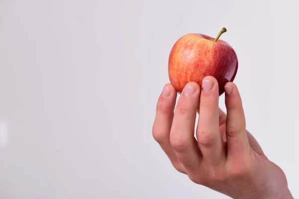 Apple in fresh and juicy color, copy space — Stock Photo, Image