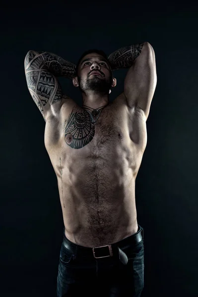 Inked Men: Stylish Male Fitness Models with Tattoos
