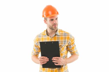 Tadilat için para sayıyorum. Adam emniyet kaskı takıyor. Yuvanın yenilenmesi. Yenileme konsepti. Planlama yenileme dairesini değiştirir. Belgeleri olan bir ustabaşı. Tedarikçi. Proje küratörü