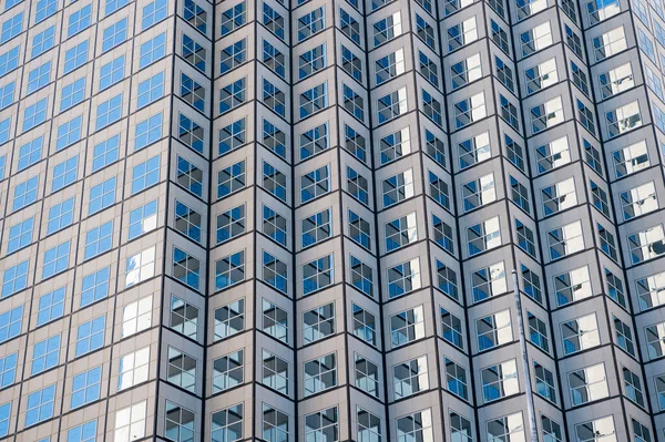 Futuritet. Fleretagers hus. Husbyggeri. Ramme hus bygning. Husbygningsteknologi. Stål og glas struktur. Konstruktionsteknik. Offentlige boliger. Byarkitektur - Stock-foto