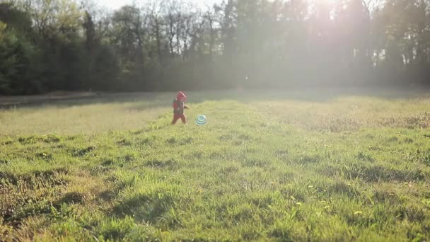 아이가 공을 가지고 노는 모습. — 비디오