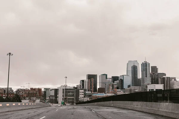 Prázdné Město Denver Coloradu Karanténní Koronavirus Covid Jarní Pochod Zůstaň — Stock fotografie