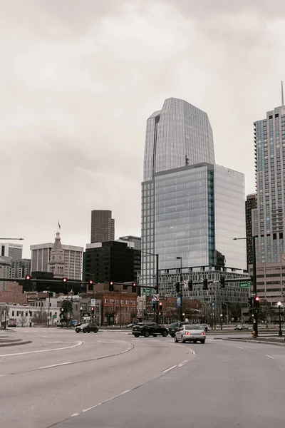 Cidade Vazia Denver Colorado Quarentena Coronavírus Covid Marcha Primavera Fica — Fotografia de Stock