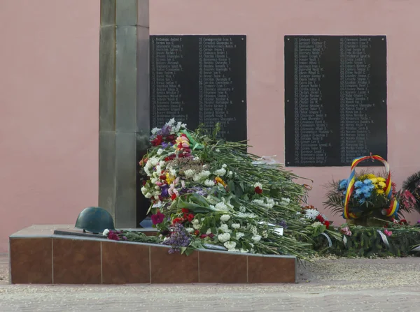 Denkmal Für Den Unbekannten Soldaten Mit Einem Haufen Schöner Natürlicher — Stockfoto