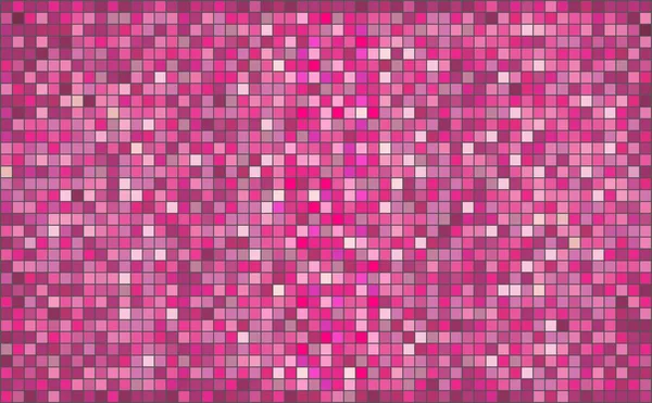 Fondo Mosaico Abstracto Rosa Ilustración Mosaico Grunge Fondo Lila Cuadrados — Vector de stock