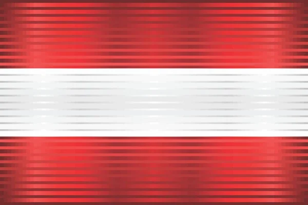 Shiny Grunge Flag Austria Illustration Three Dimensional Flag Austria — Stock Vector