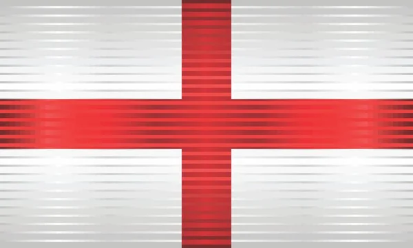 Shiny Grunge Flag England Illustration Three Dimensional Flag England — 图库矢量图片