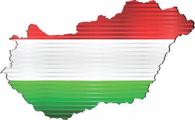 Macaristan 'ın Parlak Grunge haritası - Resim, Macaristan' ın Üç Boyutlu Haritası